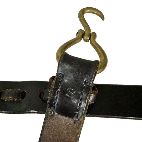 Brown Leather Handmade Riding Belt Hook Small Equestrian Hoof Pick Western - Picture 6 of 6